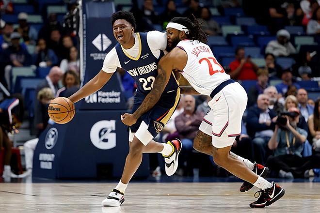 新奥尔良鹈鹕力克快船 以赛亚·杰克逊成关键拼